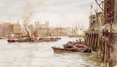 Port of London: Upper Pool, 1896 by Herbert Menzies Marshall